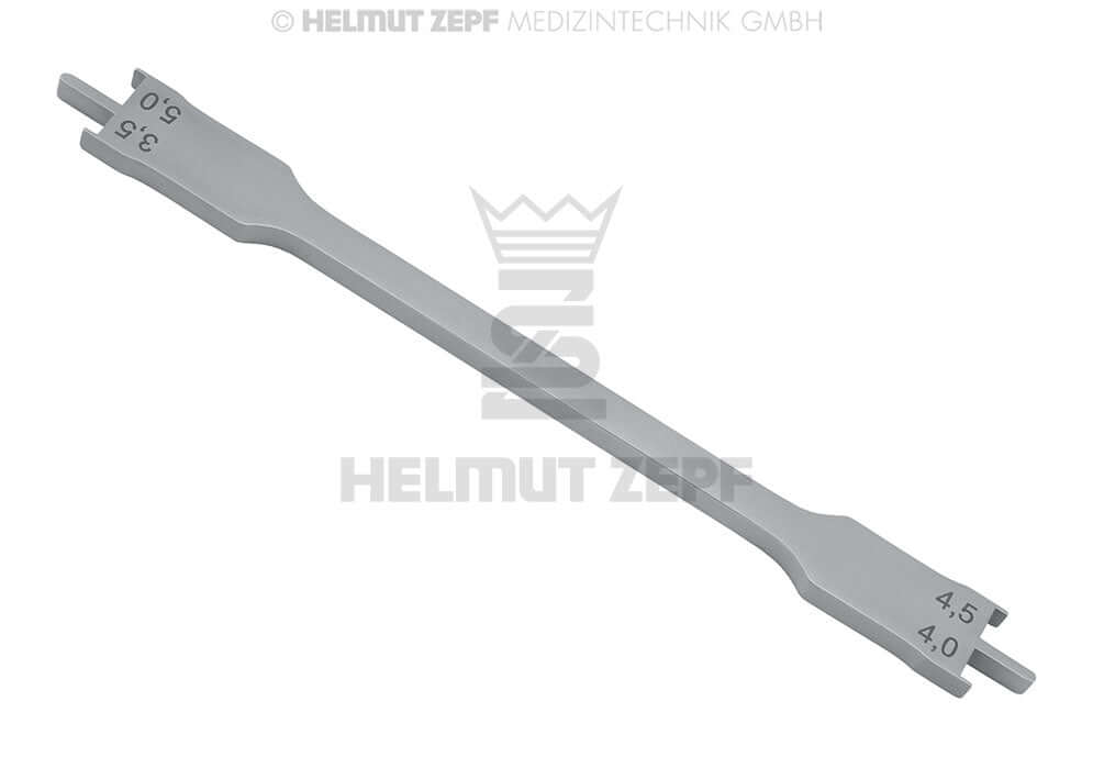 Bracket Positioner for 022 Slot Stainless Steel 13cm by Helmut Zepf No.19.260.10AS