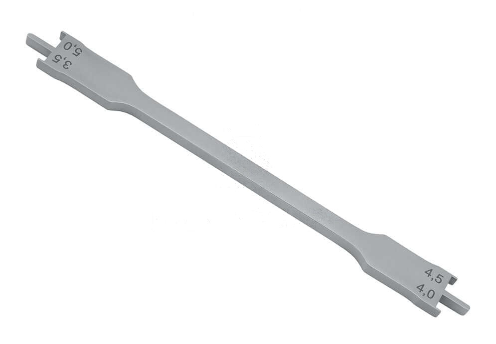 Bracket Positioner for 022 Slot Stainless Steel 13cm by Helmut Zepf No.19.260.10AS