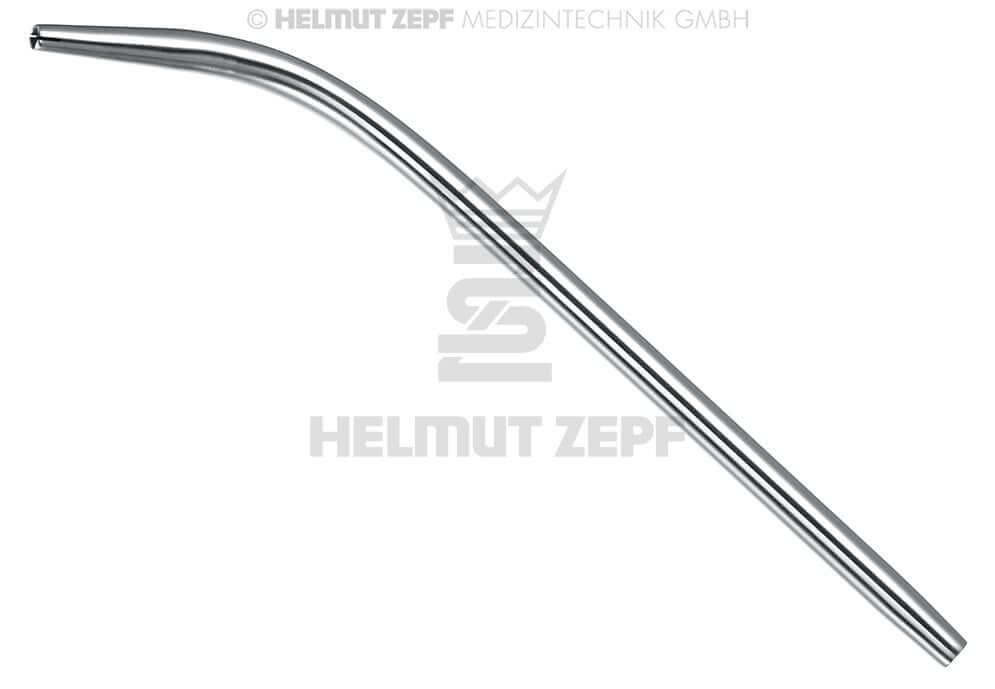 Helmut Zepf tonsil suction tube aspirator, 3mm diameter, 175mm long with anti-suction slot, No. 19.649.30