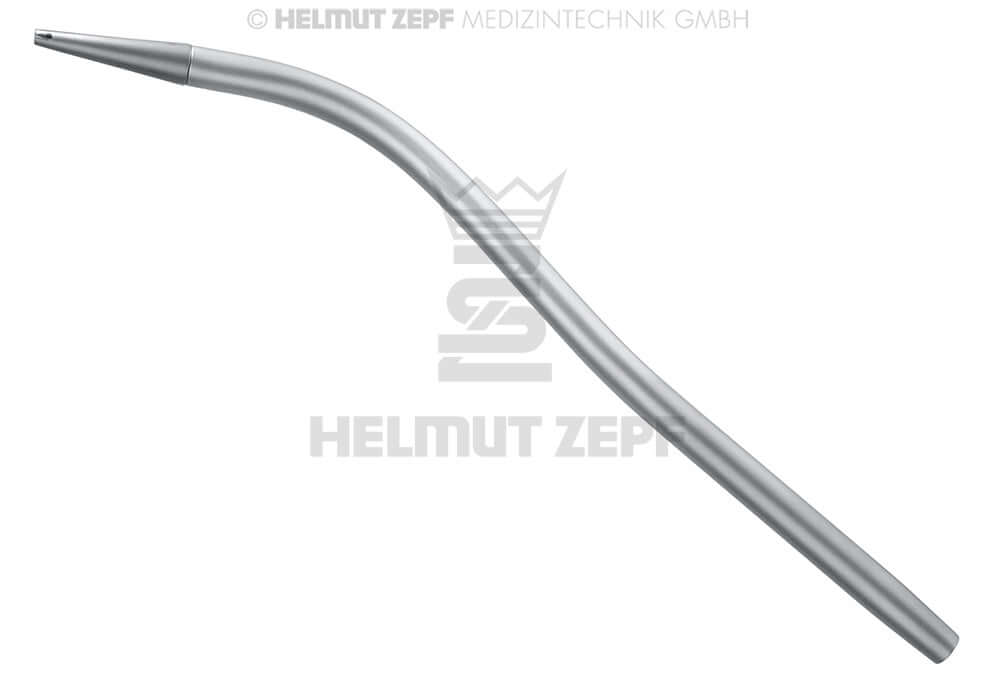 Tonsil suction tube surgical aspirator by Helmut Zepf, Sinusline with 1.5mm titanium tip, No. 19.651.13
