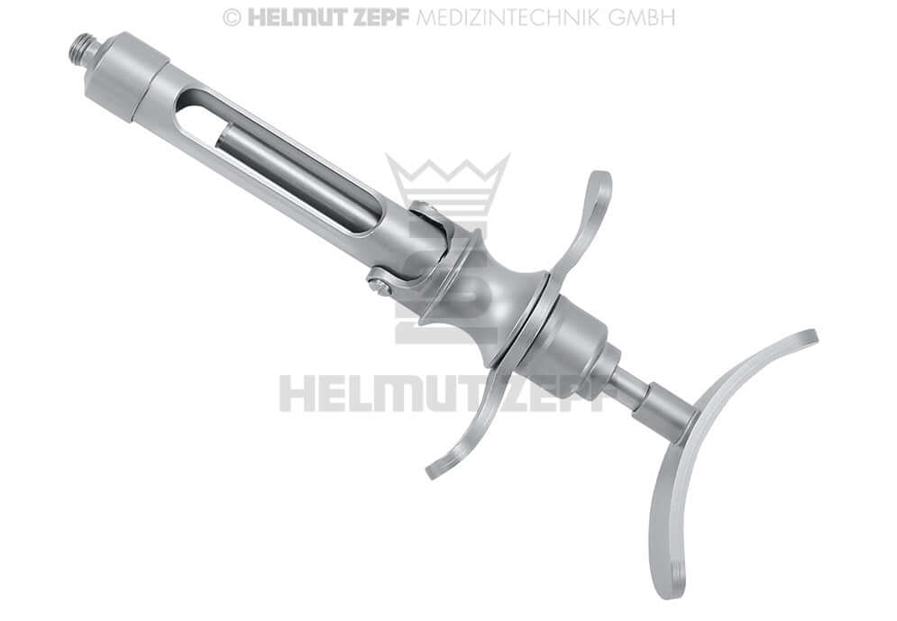 Helmut Zepf stainless self-aspiration cartridge syringe dental 1.8cm3 Imperial Thread No.19.700.01US