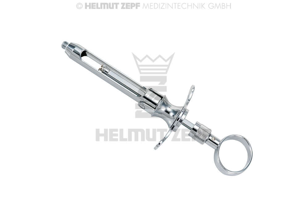 Helmut Zepf cartridge breech loading dental syringe 1.8ml with 3 aspiration hooks and anti-suck hole, No. 19.710.18
