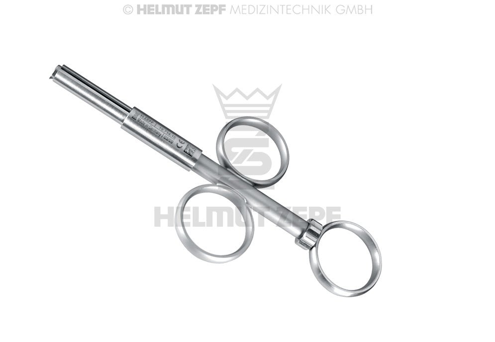 Helmut Zepf dental augmentation material applicator 5mm straight with lateral opening No. 19.714.16