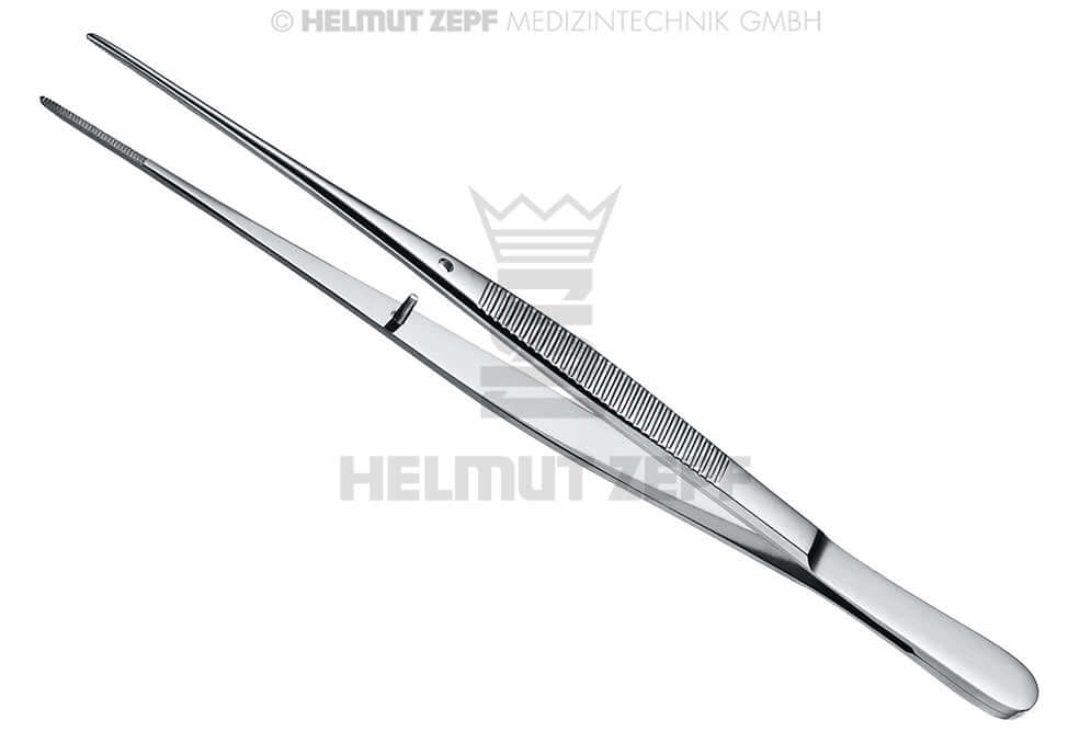 Semken-Taylor dressing forceps straight 5 inch by Helmut Zepf No. 22.278.15 for precise dissecting procedures