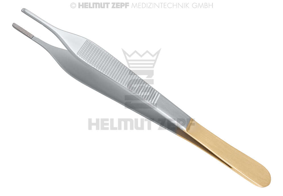 Helmut Zepf adson dressing forceps 15cm with tungsten carbide-tipped jaws, No. 22.310.15
