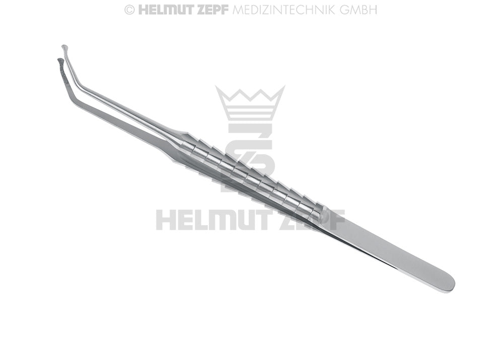 Helmut Zepf 22.389.20 Goose Head Micro Forceps, diamond coated, Tissue Master Concept by Dr. Neumeyer