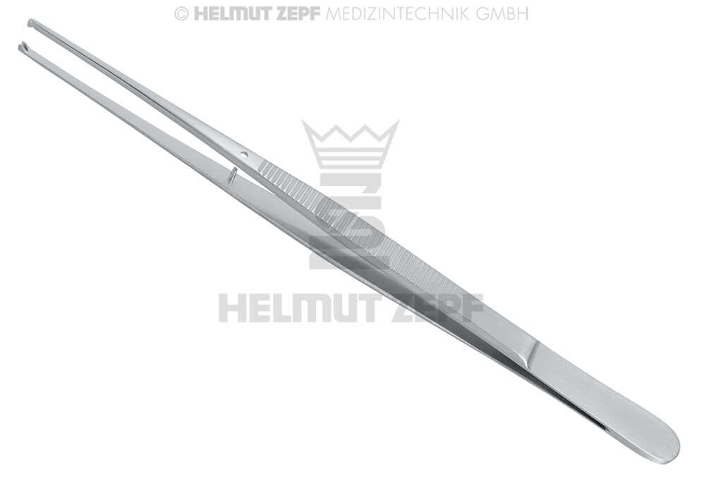 Helmut Zepf potts smith tissue forceps, straight 7-inch surgical instrument, stainless steel, No. 22.450.18