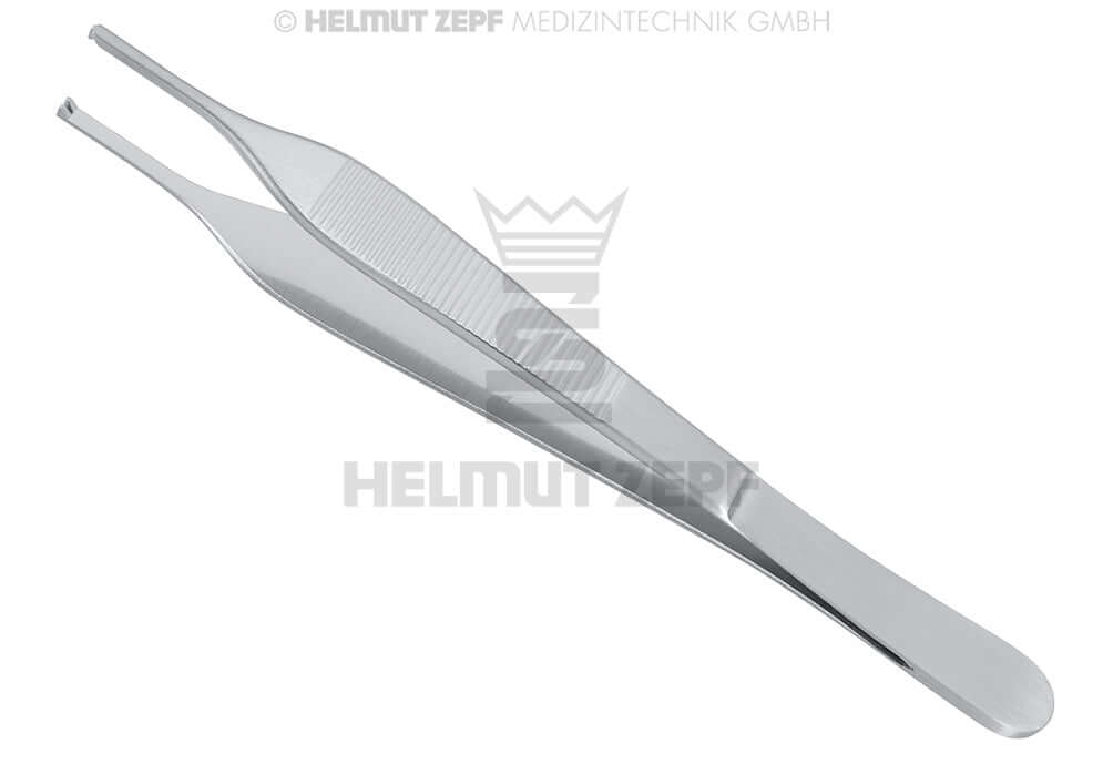 Helmut Zepf adson tissue forceps 15cm 1x2 teeth No.22.486.15 stainless steel surgical instrument