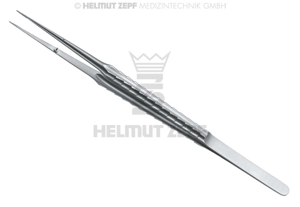 Micro Dressing Forceps 18cm Smooth Straight Stainless Steel Long Handle Guide Pin ZEPF-Line by Helmut Zepf No.22.820.17