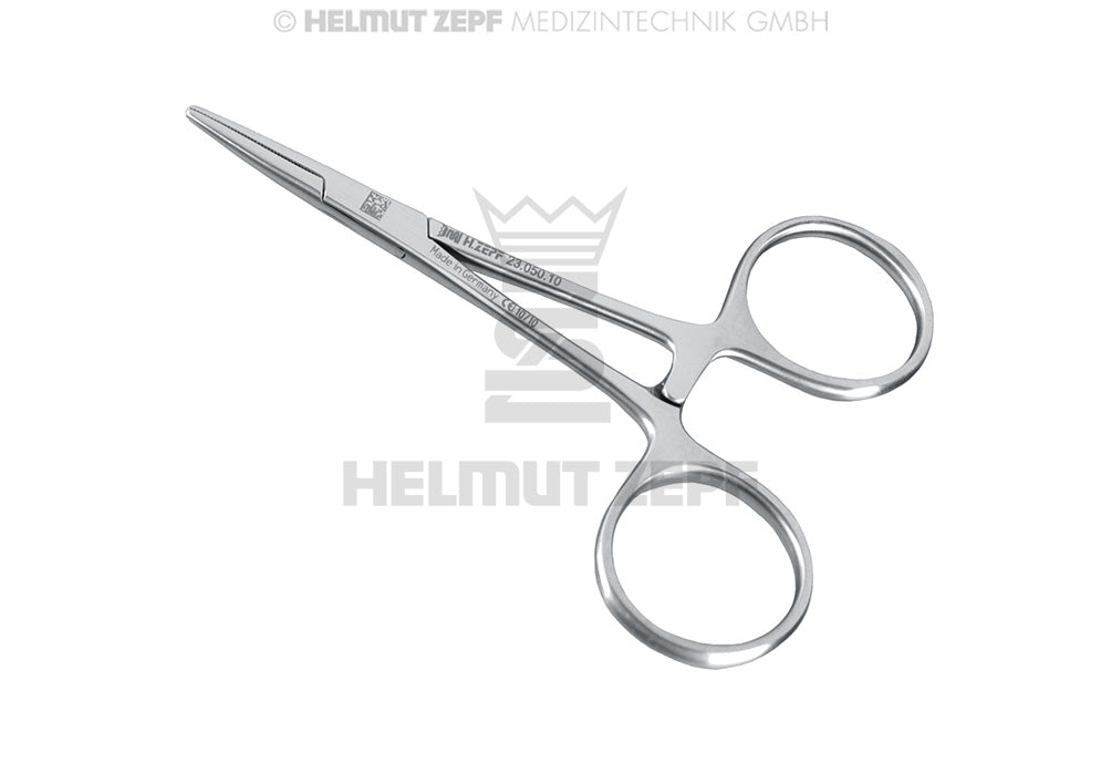Hartmann Hemostatic Forceps Straight 10cm by Helmut Zepf No.23.050.10 – Precision Surgical Instrument