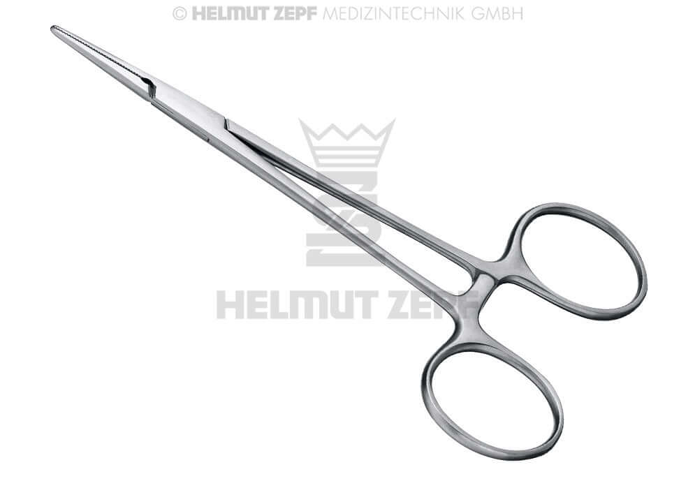 Mosquito Hemostatic Forceps Straight Serrated 12.5cm by Helmut Zepf No.23.054.12KFO for Ligatures