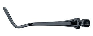 ball-shaped plugger insert #1, titanium, ø 0.9 / ø 1.3 mm titanium composite instrument insert Helmut Zepf 24.751.332Ti
