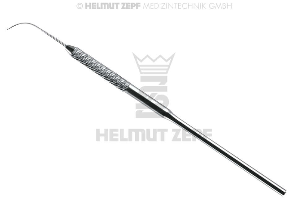 Single Ended Dental Explorer Instrument #3A Fine Tips Stainless Steel Round Knurled Handle Helmut Zepf 24.102.03A