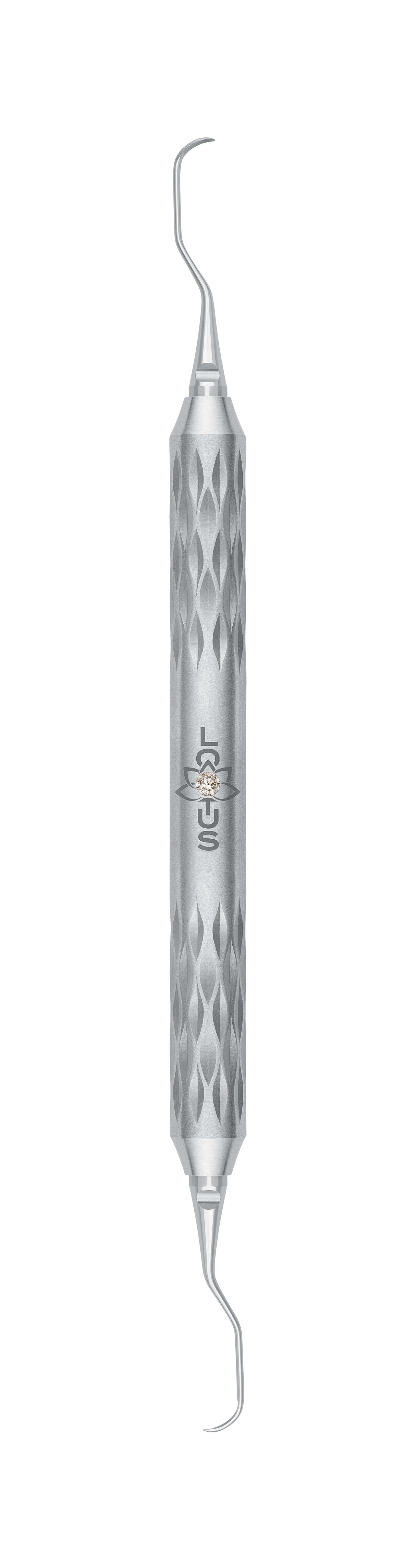 LOTUS Gracey Curette 1/2 White Crystal by Helmut Zepf for anterior scaling and root debridement