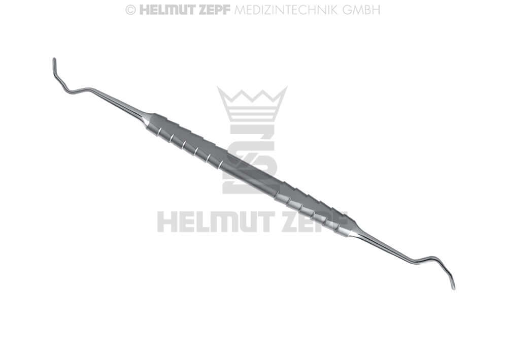 Helmut Zepf back action chisel Buser curette bone scraper 4mm 5mm No.24.495.02 for oral surgery