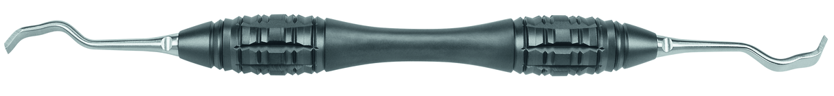 Buser Bone Curette 3mm/5mm Double-Ended TOUCHGRIP Design by Helmut Zepf, matte finish surgical instrument