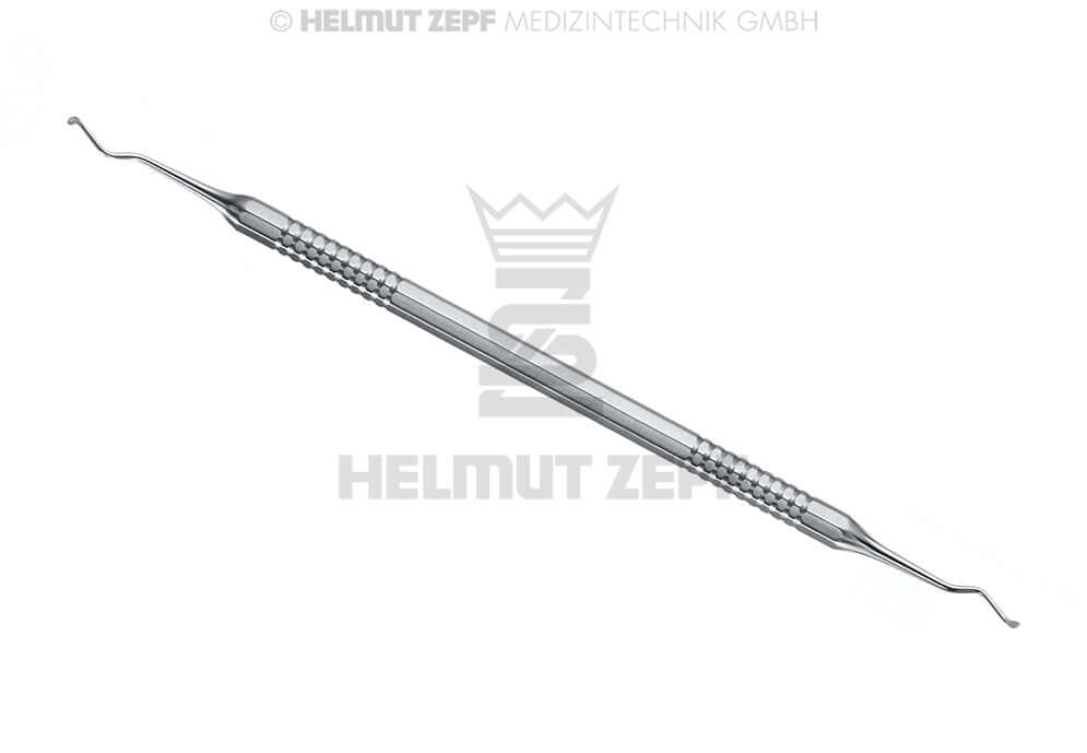 Dental Excavator #127/128 Ø 2.0mm Double-Ended Stainless Steel Handle by Helmut Zepf No. 24.708.27