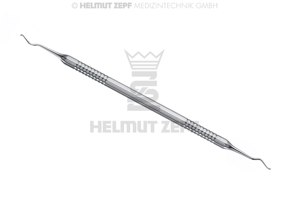 Helmut Zepf dental excavator double-ended stainless steel #129/130 Ø1.7mm handle No.24.708.29