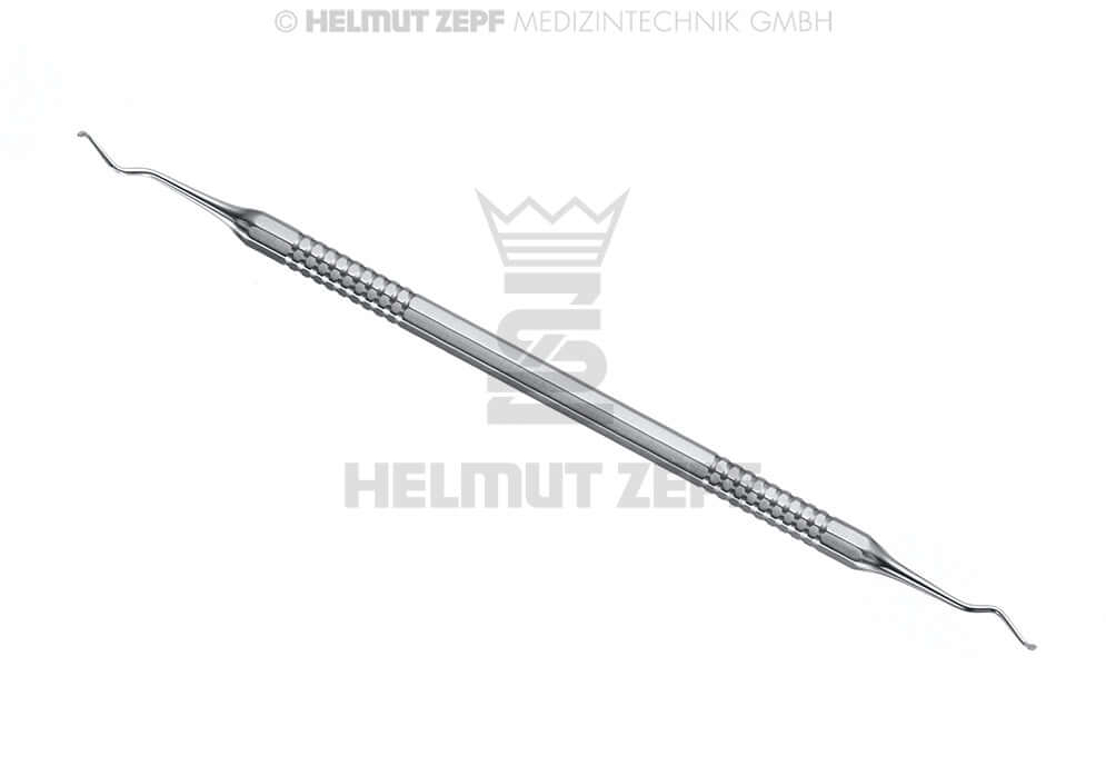 Helmut Zepf dental excavator double-ended stainless steel #129/130 Ø1.7mm handle No.24.708.29