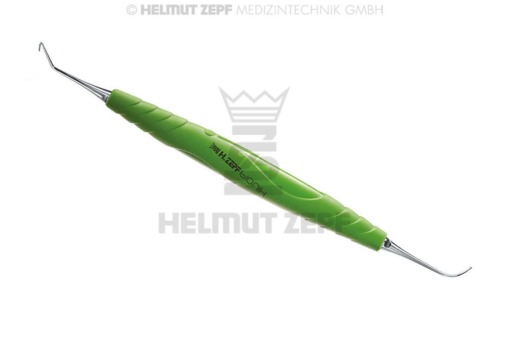 Endodontic Filling Instrument Retro Double-Ended MC-BIS #4 Left by Helmut Zepf, fine tips for safe root apex access