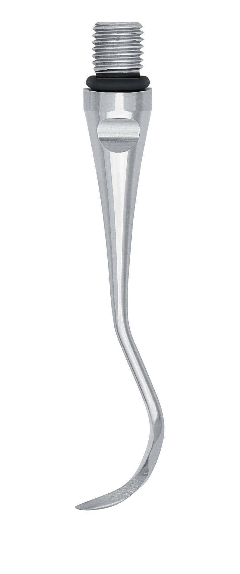 Scaler Insert 204S Right Side Titanium dental tool with curved tip and threaded connector for ultrasonic scalers