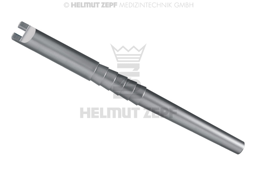 Helmut Zepf dental insert exchange instrument key stainless steel, no wing protection, No. 24.755.03