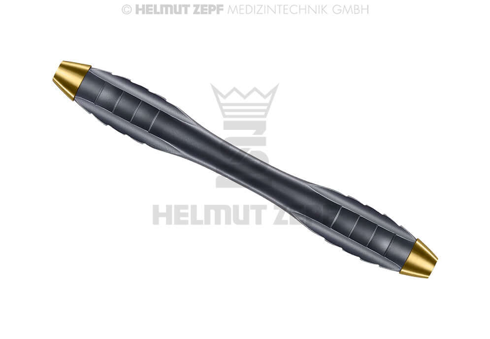 Dental Hygiene Instrument Handle Z-SHAPE Relax Double Ended Brown Nanopal Coating by Helmut Zepf for Curettes & Scalers