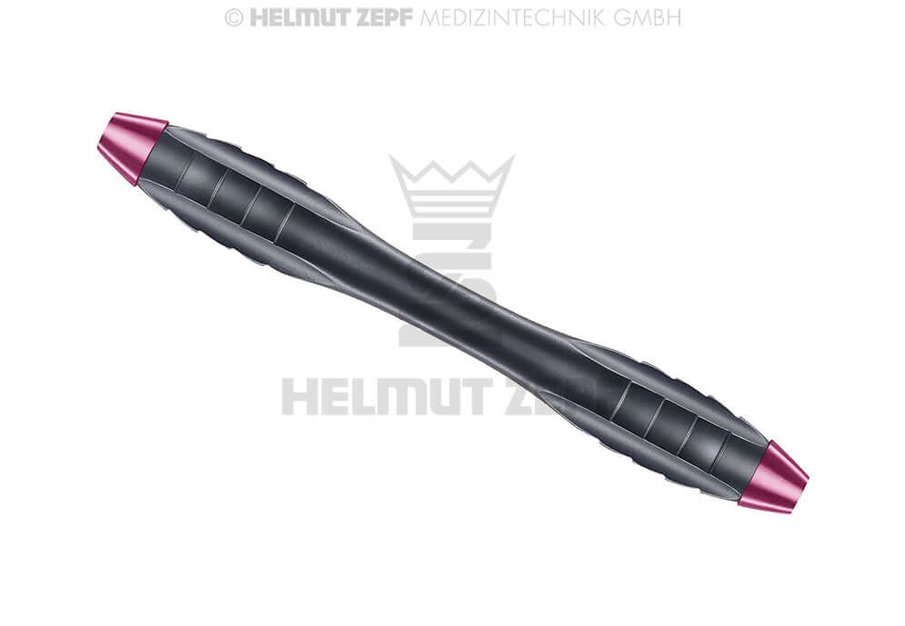 Helmut Zepf Z-SHAPE Relax ergonomic dental curette scaler handle with Nanopal Coating, M4x0.5mm, Violet