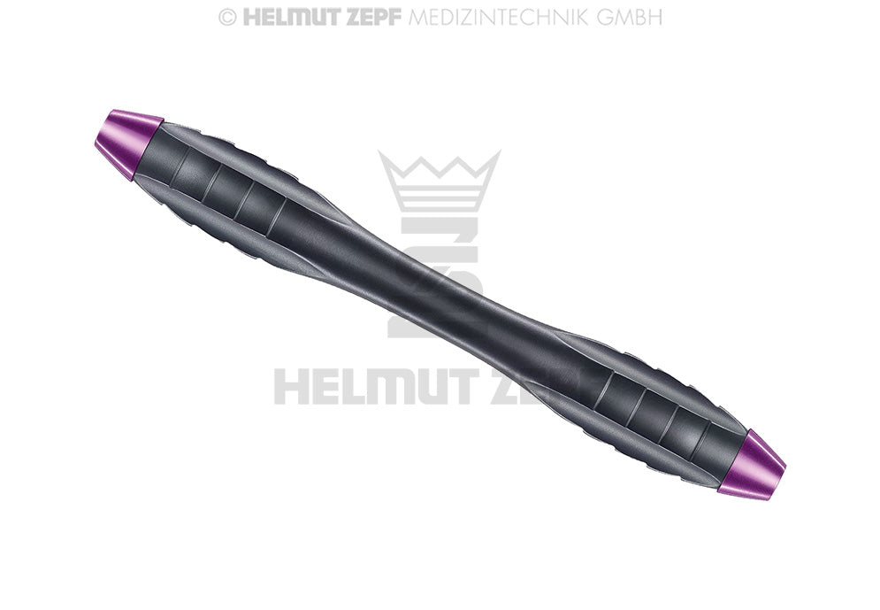 Z-Shape relax double ended dental handle nanopal coating, Signal Purple, M4x0.5mm, 100mm by Helmut Zepf