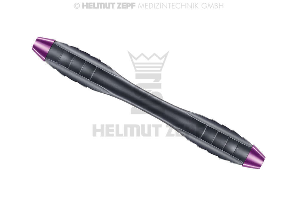 Z-Shape relax double ended dental handle nanopal coating, Signal Purple, M4x0.5mm by Helmut Zepf