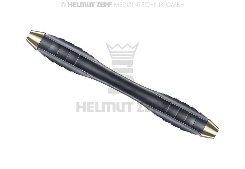 Helmut Zepf Z-SHAPE Relax ergonomic dental curette handle nanopal coating, double ended, champagne tips, M4x0.5mm