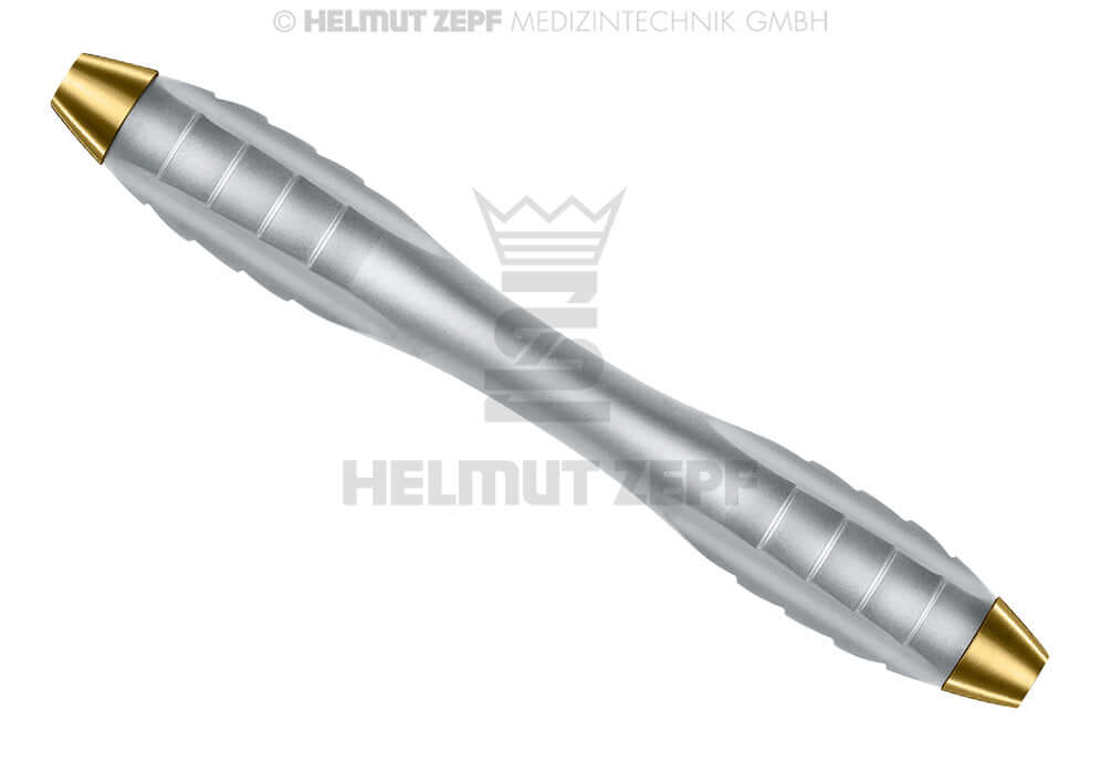 Helmut Zepf Z-SHAPE Relax ergonomic double ended dental handle Yellow M4x0.5mm for curettes scalers