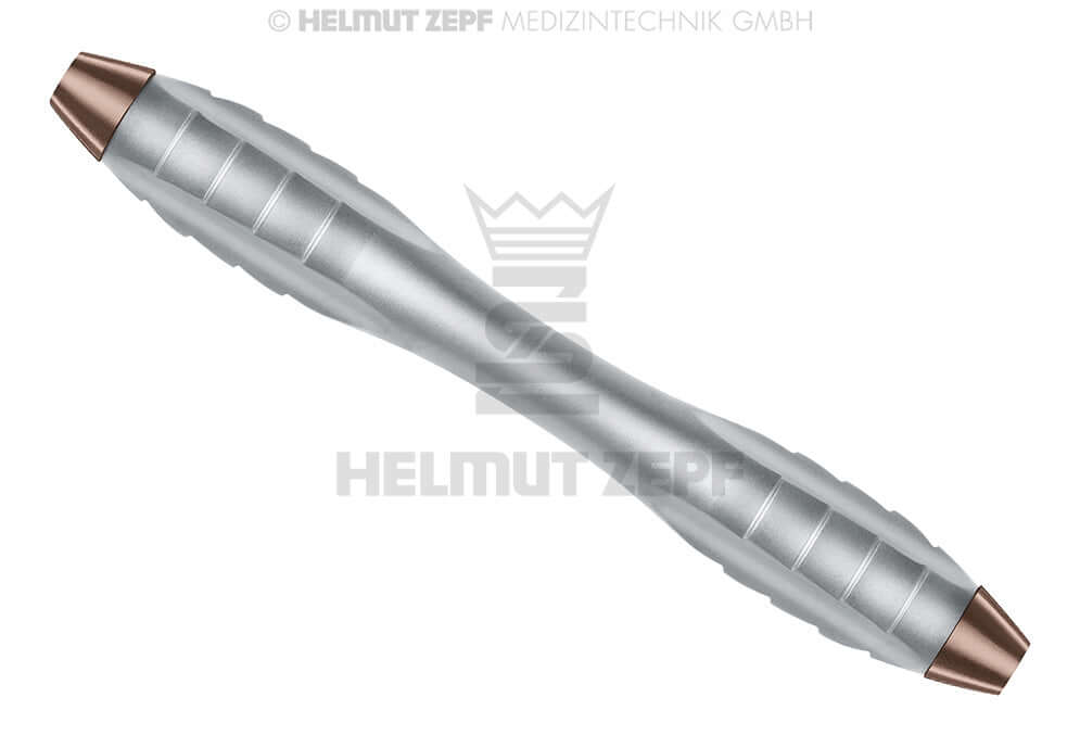 Helmut Zepf Z-shape relax double ended handle M4x0.5mm Brown for Interchangeable Curettes & Scalers No.26.030.02