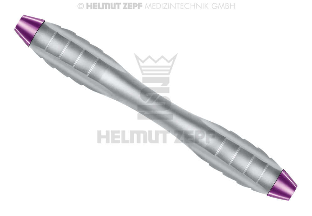 Helmut Zepf Z-SHAPE Relax ergonomic double ended dental handle interchangeable curettes M4x0.5mm Signal Purple