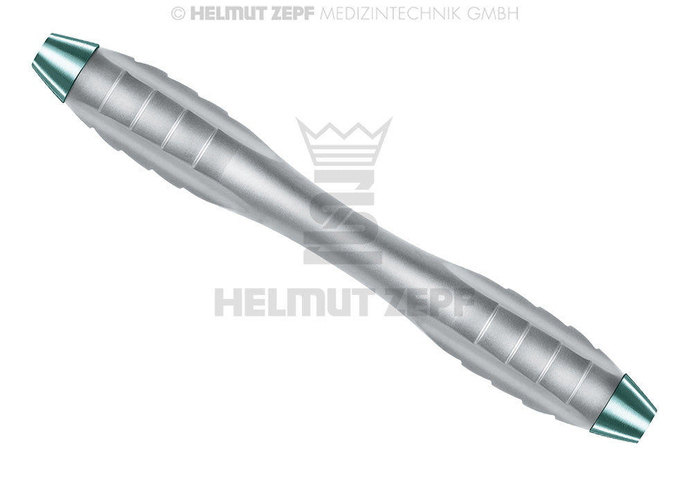Z-Shape Relax ergonomic dental handle interchangeable curettes scalers, mint double-ended M4x0.5mm, Helmut Zepf 26.030.09