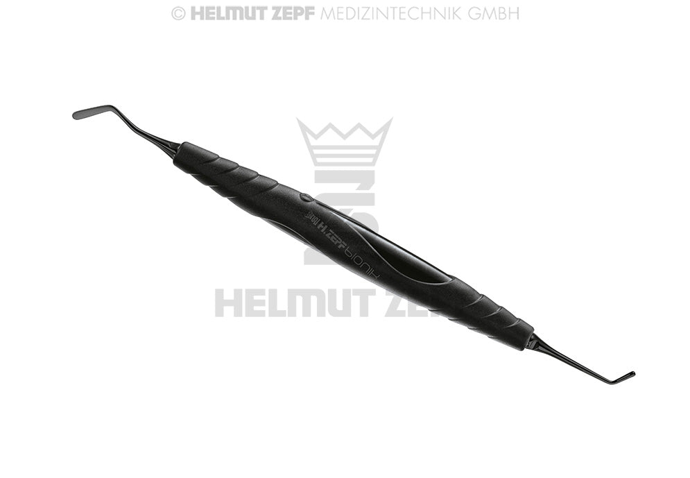 Dental Composite Filling Instrument Spatula #1 2.2mm Burnisher Ø1.5 bIONIK Handle NANOPAL Coating Helmut Zepf 26.120.20TI