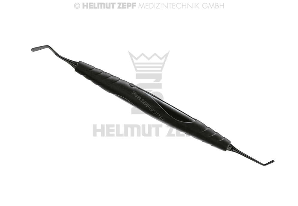 Dental Composite Filling Instrument Spatula #1 2.2mm & Burnisher by Helmut Zepf, NANOPAL Coated bIONIK Handle