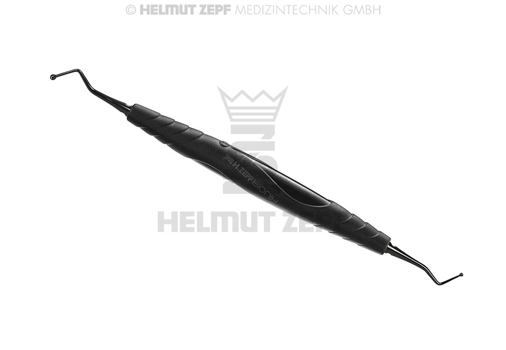 Dental Composite Filling Instrument Ball Plugger Ø2.1mm & Ø1.3mm blunt NANOPAL bIONIK Handle Zepf 26.120.70TI