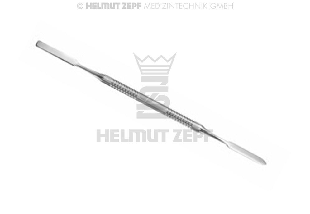 Helmut Zepf cement spatula dental double-ended #1 stainless steel octagonal handle 4.5mm precision mixing placement tool