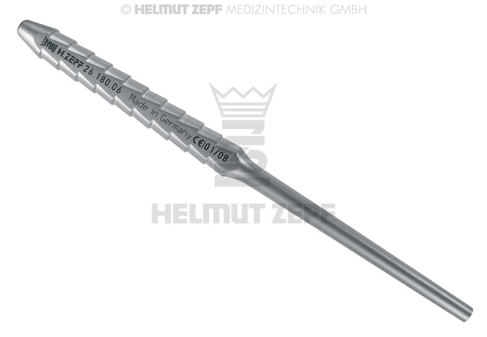 Single Ended Dental Handle for Inserts - ZEPF-Line M2.5 Thread Handle for Probes & Mirrors, Helmut Zepf 26.180.06