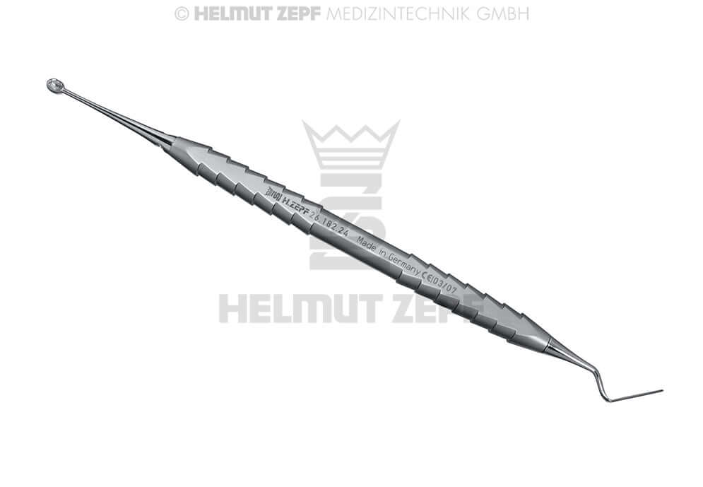 Helmut Zepf Periotome P4 Sharp Spoon Ø3.0 Combination Double Ended Dental Instrument Made in Germany No.26.182.24