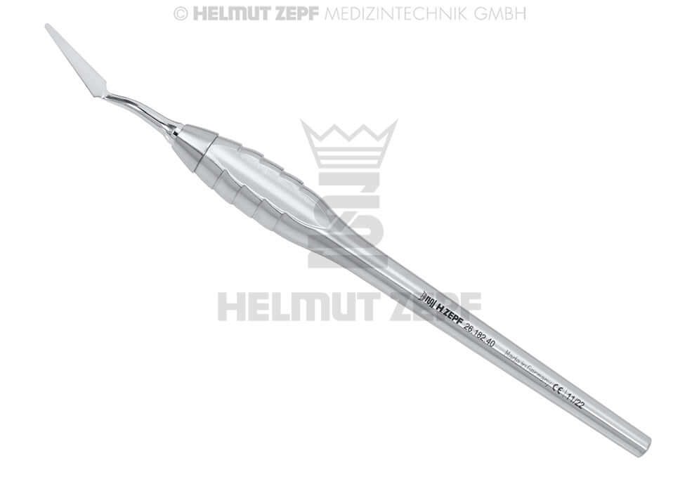 Gingivectomy Knife #3 Distal Bending Z-SHAPE Handle Single-Ended M4x0.5mm Interchangeable Tips Helmut Zepf 26.182.40