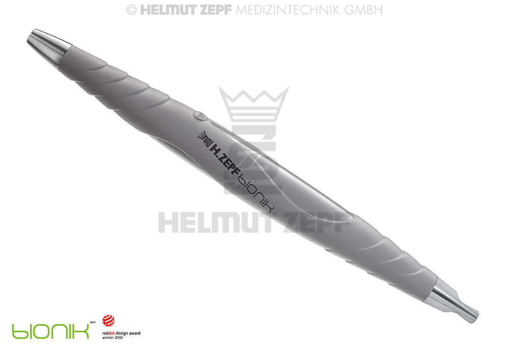 ZEPF-bIONIK Dental Hygiene Instrument Handle for Interchangeable Inserts M2.5x0.5 Single-Ended Grey PEEK