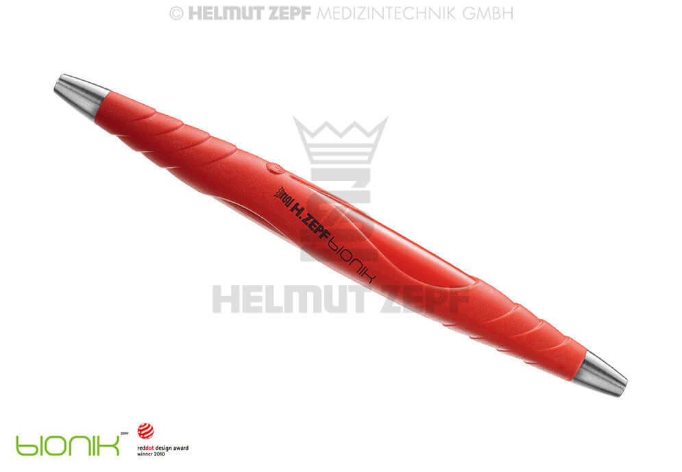 ZEPF-bIONIK Hygiene Instrument Handle M2.5x0.5 Double-Ended Lightred-Magenta PEEK Material Helmut Zepf 26.194.15