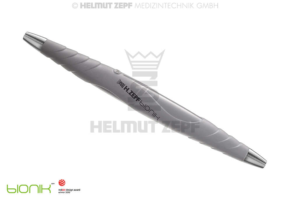 ZEPF-bIONIK Hygiene Instrument Handle Grey PEEK M2.5x0.5 Double-Ended Interchangeable Inserts Helmut Zepf 26.194.19