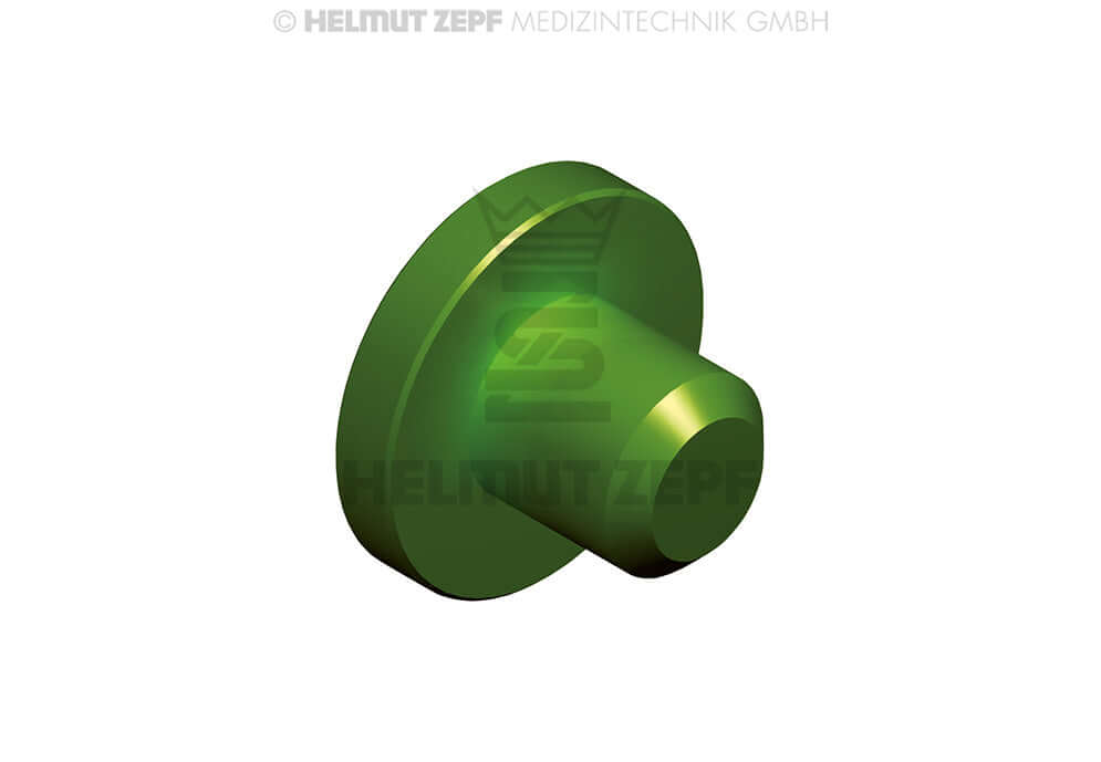 ZEPF-bIONIK handle ID plug PEEK in Yellow-Green by Helmut Zepf for quick instrument identification