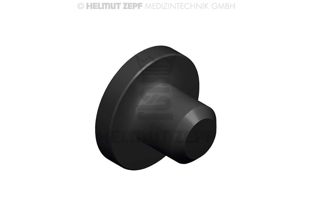 ZEPF-bIONIK handle ID plug in black PEEK material by Helmut Zepf, No. 26.195.10 for dental instruments