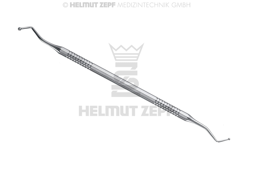 Helmut Zepf ball-shaped composite plugger instrument, Axial Dental Composite Instrument 1.6/2.5mm, No. 26.200.00