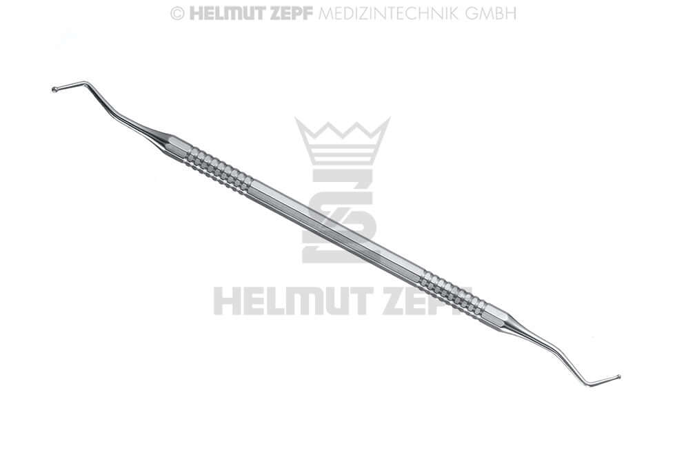 Dental Composite Instruments Helmut Zepf Axial #2 Ball-shaped Plugger 1.2/1.6mm Double-ended Stainless Steel Tool