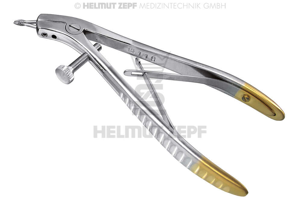 Helmut Zepf Telescope Crown Pliers with 2 Interchangeable Diamond Tips 1.65mm - Orthodontic Tool No. 31.185.02